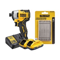 디월트 20V 컴팩트 임팩드라이버 DCF809 + 110mm 십자드라이버 비트 10p 세트 DWA00002, 1세트