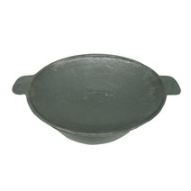 돌부심 무쇠 솥뚜껑 그리들, 1개, 대형(길이 40cm x 깊이 6cm x 두께 5mm)