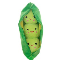 해솔 완두콩 캐릭터 바디필로우 애착인형, 그린