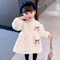 엔젤아이 여아용 앵두앵두 누빔 원피스