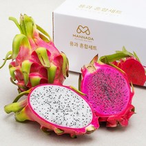 베트남산 만나다 용과 화이트 3입 + 레드 3입 혼합세트, 2.4kg, 1세트
