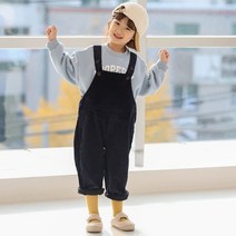 느엘 아동용 고르뎅 멜빵 긴바지