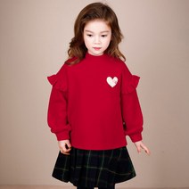 젤리스푼 여아용 New 뽀송 하트 밍크기모 원피스