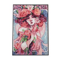플레이어바웃 캔버스형 DIY 보석십자수 세트 40 x 50 cm, 향기 요정(HY158), 1세트