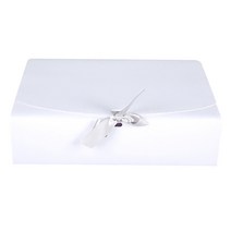 TCR 심플 베이직 선물상자 5p + 리본 5p 세트, 화이트(상자, 리본), 1세트