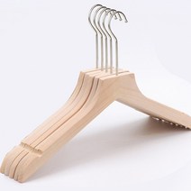 올하이 목재 옷걸이, 22 통나무 어린이 플랫 헤드, 5개입