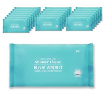 엠메이데이 물없이 편리하게 바디 샤워티슈, 1개입, 20개