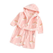 스타빈 아동용 패턴 후드 목욕가운 100호, 레인보우, 1개