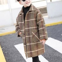 오렌지다몸 남아용 빅체크 코트