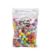 이지피아 이지콘 모양블럭 꽃 리필용 500p, 랜덤발송