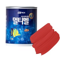 KCC페인트 숲으로 홈앤 멀티멜 페인트 반광 0.9L, 적색, 1개
