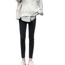 슬림 데님 임산부 하의