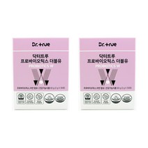 DrTrue 프로바이오틱스 더블유 W 여성 유산균 30p, 2개, 60g