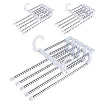 욜로라이프 접이식 바지걸이, 화이트, 3개입