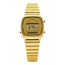 카시오 여성용 디지털 쿼츠 메탈시계 LA670W