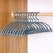 포홈 구김없는 라인업 옷걸이, 블루, 30개입