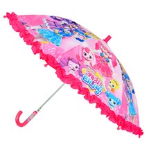 [핑크우산] 서울트레이딩 아동용 티니핑 하트 50 투명 우산 22UM-CT02