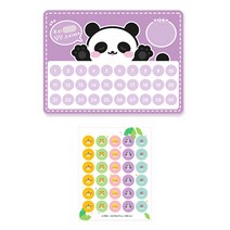 도나앤데코 로로 애니멀 칭찬 스티커 ver3 애니멀 스티커 2cm 5종 x 6개 + 스티커판, 팬더(스티커판), 10세트