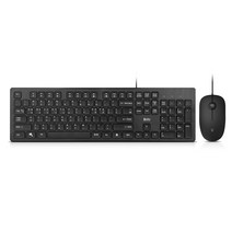 브리츠 유선 키보드 + 마우스 콤보 세트, BK200C, 일반형, 블랙