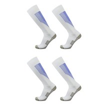 SNF 미끄럼방지 하이길이 축구양말 2켤레, 11 화이트블루