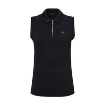 헤지스골프 여성용 PREMIUM TEXTURE 빗살조직 슬리브리스 티셔츠