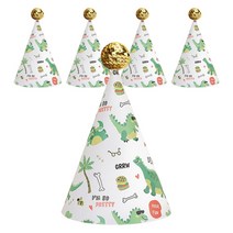 앤도파티 왕방울 꼬깔 모자, 공룡, 5개