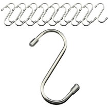 리빙홈디테일 스텐 고리 캡형 S자걸이 7cm, 실버, 18개