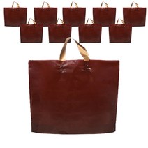 리빙앤도 휴대용 PE 의류 마트 쇼핑백 M, 커피, 10개