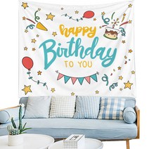 페이토 생일 축하 파티룸 배너 현수막, A03