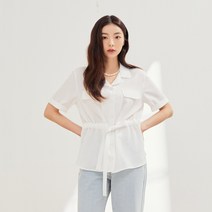 클라비스 여성용 아우터형 벨티드 셔츠