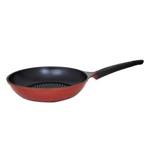 키친아트 F2 레드 통주물 다이아몬드 후라이팬, 1개, 26cm