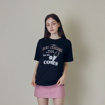 샐러드볼즈 여성용 아이스크림 스토어 티셔츠 S222TS04