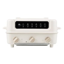 단미 접이식 양면 오븐 멀티쿠커 그릴, DA-MEK03(화이트)