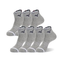 미즈노 남성용 플립 단목양말 7족, 그레이