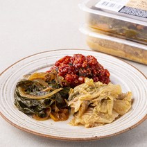 남도애꽃 남도반찬 오징어젓갈 조밥무침 150g + 깻잎찜 100g + 들기름 묵은지 볶음 150g, 1세트