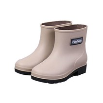 여성용 패션 앵클라인 미끄럼방지 방수 숏 레인부츠