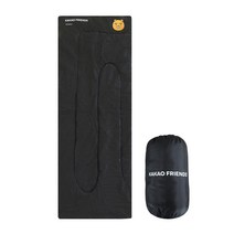 노마드 카카오프렌즈 경량 침낭 라이언, 1개, 블랙