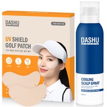 다슈 데일리 유브이 쉴드 골프 패치 5p + 데일리 두피 쿨링 스칼프 스프레이 200ml 세트, 1세트