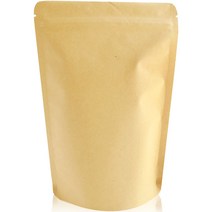 이지포장 크라프트 지퍼스탠드 기본형 포장봉투 200g 15 x 23 cm, 50개