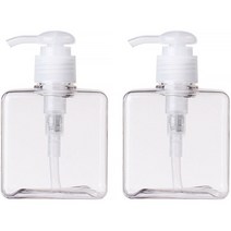 지앤와이 로션 펌프 공병 250ml, 투명, 2개