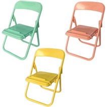 헤이조이 귀여운 마카롱 휴대용폰거치대 인테리어소품의자, 3개, 랜덤발송