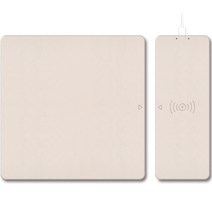코시 고속 무선충전 분리형 마우스패드 15W MP4070WL, 핑크, 1개