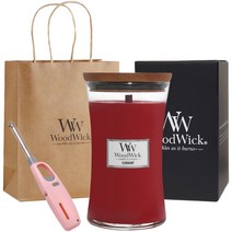 우드윅 라지캔들 609.5g + 쇼핑백 + 캔들라이터 랜덤발송 세트, 커런트, 1세트