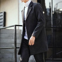 민성컴퍼니 남성용 슬림 베이직 코트