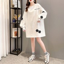 메이첼 여성용 눈꽃 소매 레이스 루즈핏 맨투맨 티셔츠 01291