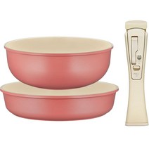 로이첸 IH 비스포크팬 세트 3개, 프라이팬 28cm + 멀티웍 28cm + 멀티핸들, 로지피치