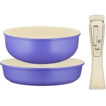 로이첸 IH 비스포크팬 세트 3개, 프라이팬 28cm + 멀티웍 28cm + 멀티핸들, 베리베리