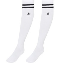 MLB 여성용 골프양말 2켤레 세트, 화이트