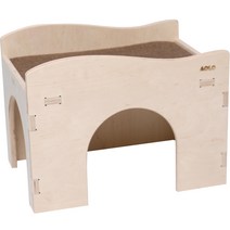 아올로 자작나무 물결팬션 버니캐슬용 하우스 40 x 29 x 30 cm, 1개, 브라운
