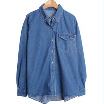 여성용 드리벤 베이직 언발 데님 셔츠 cpnb2248k29